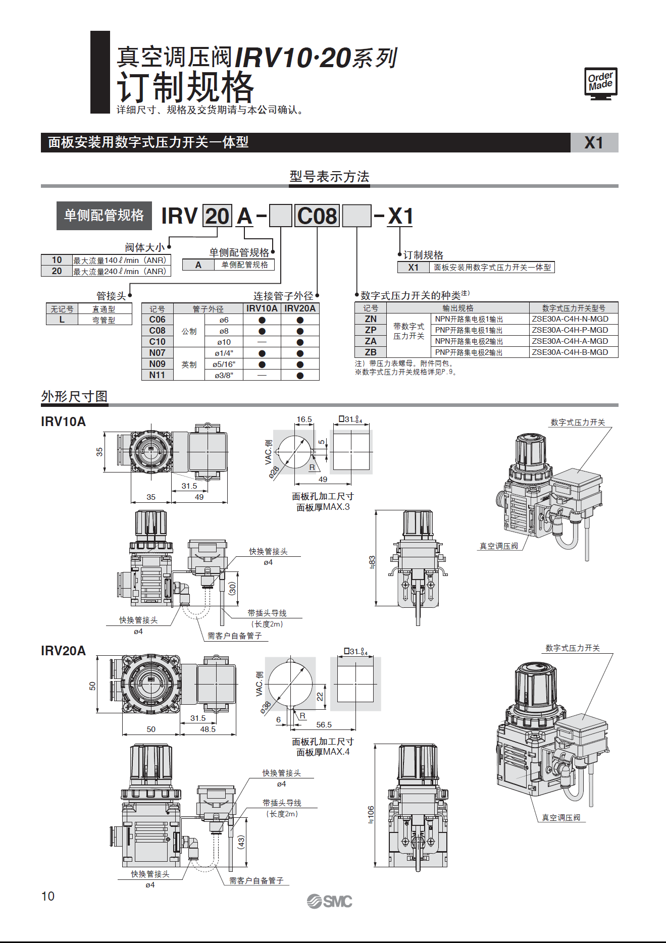 SMC減壓閥廠家